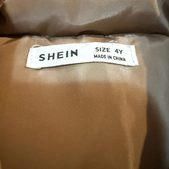 SHEIN Toddler 4Y Black Puffer Vest - Picture 2 of 5